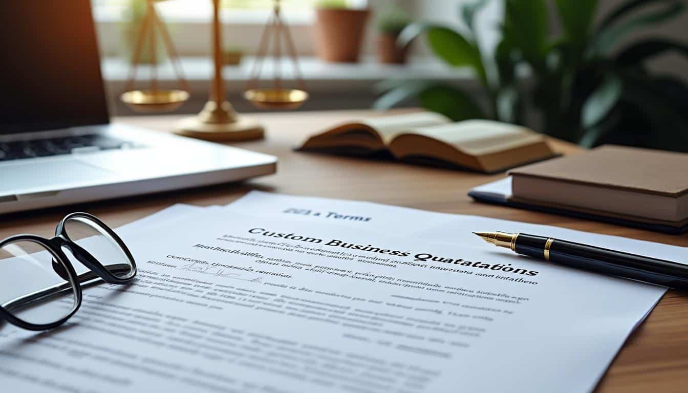 assurez la conformité de votre devis sur mesure en intégrant les mentions légales obligatoires, garantissant ainsi la validité et la sécurité juridique de vos documents.